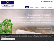 Tablet Screenshot of fleischhacker-immo.at
